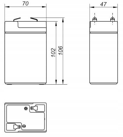 Gelbatterie Mw5-6, 6V, 5Ah 