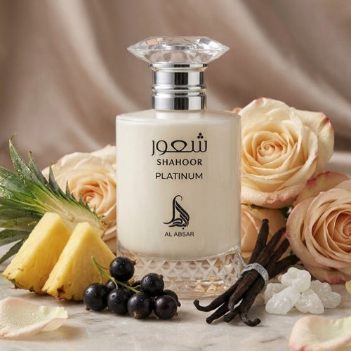 AL ABSAR SHAHOOR PLATINUM 100ML EAU DE PARFUM FOR MEN Packaging volume 100 ml