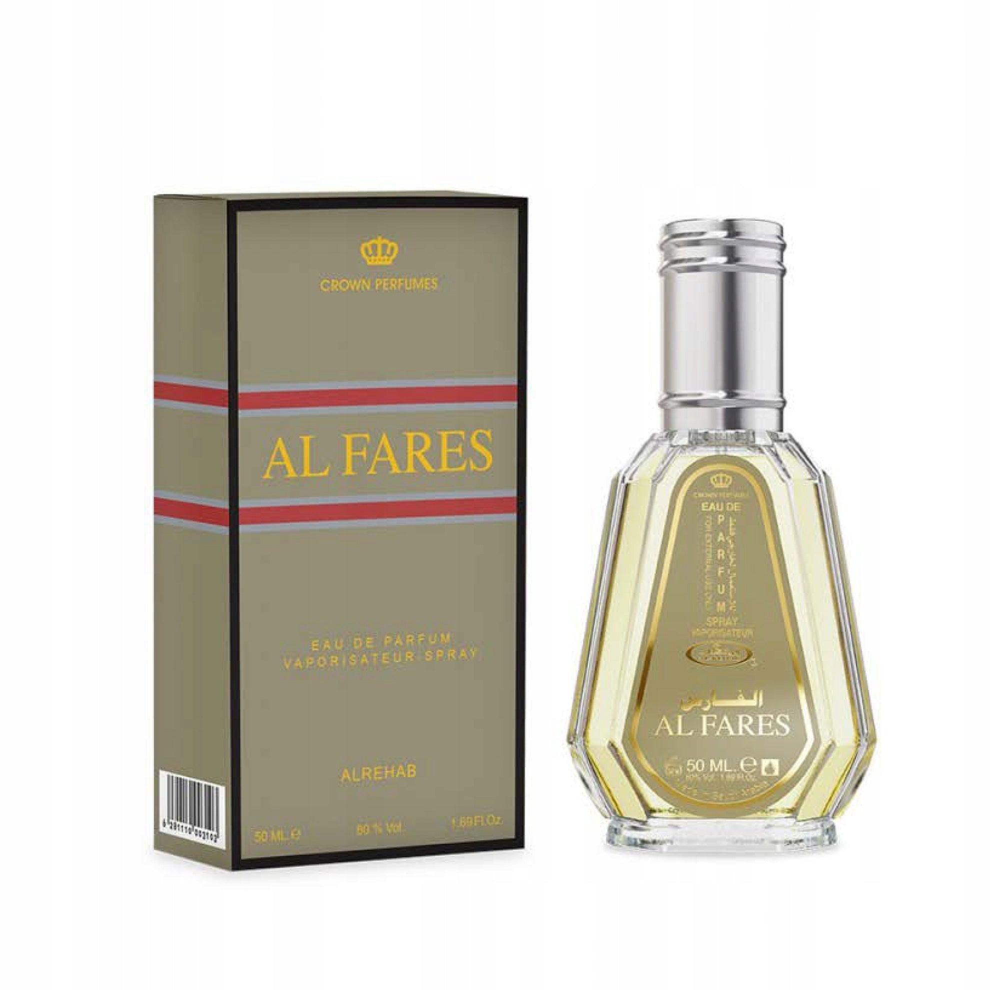 AL FARES ARABIC PERFUME MALE SPICY WOOD MOSS 50 ml AL REHAB EDP Packaging status original