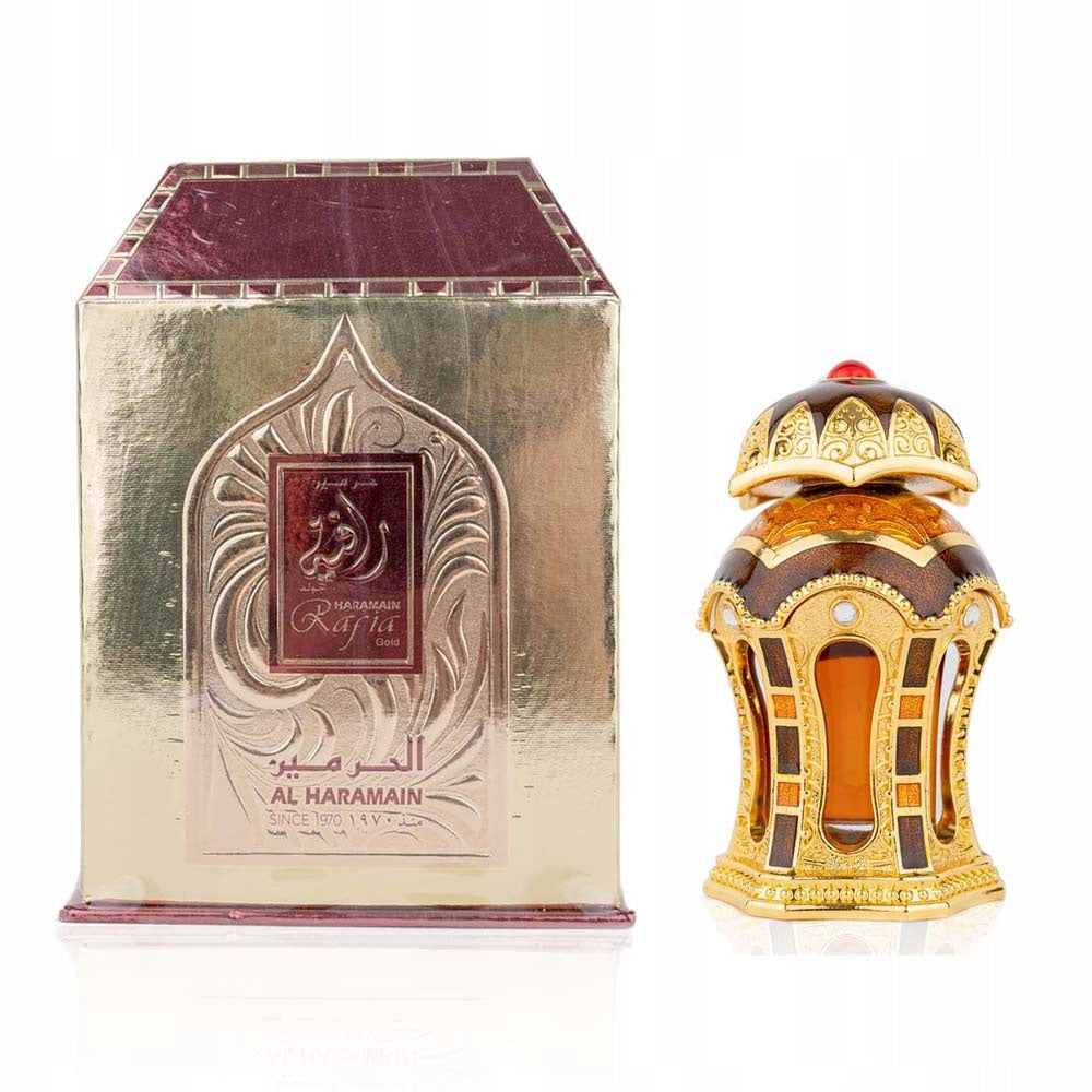 AL HARAMAIN RAFFIA GOLD EXPRESSIVE MEN'S PERFUME Packaging status original