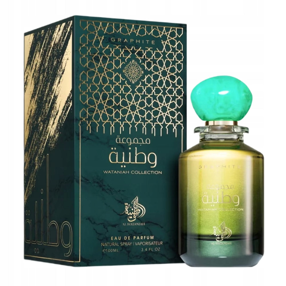 AL WATANIAH Graphite Eau de Parfum for women men UNISEX EDP 100 ml