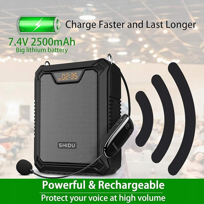 AL121 VOICE AMPLIFIER SHIDU 30W BLUETOOTH WITH UHF WIRED MICROPHONE Model other