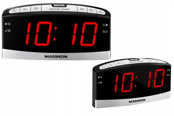 ALARM CLOCK LARGE CLOCK DIGITAL SCREEN RADIO FM DOUBLE ALARM LOUD