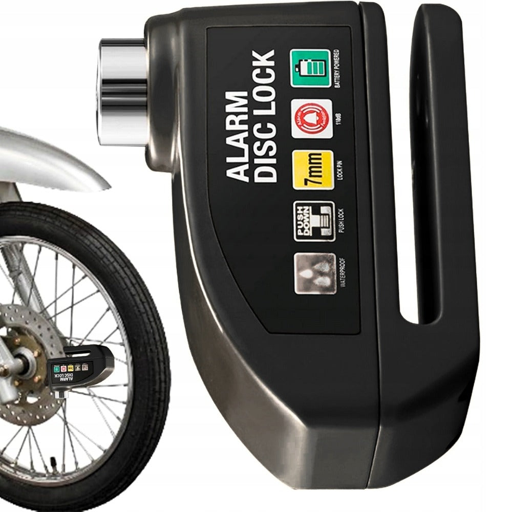 ALARM MOTORCYCLE BRAKE DISC CLOSURE SCOOTER LOCK 110dB ABS Alarm volume 110 dB