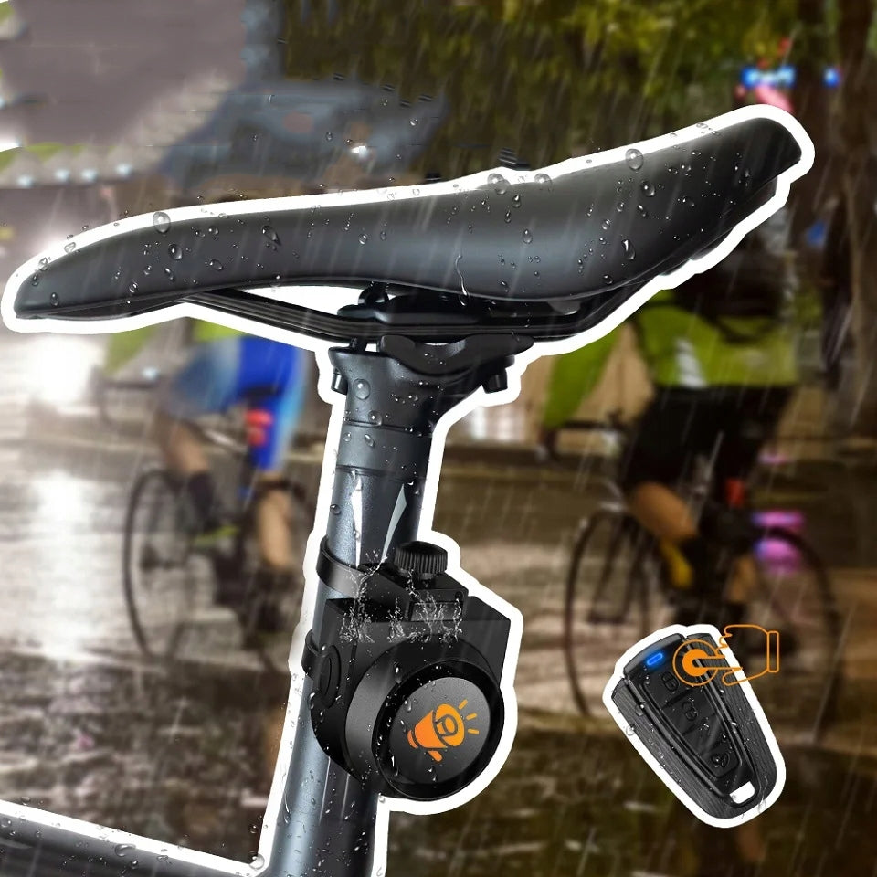ALARM WIRELESS MOTORCYCLE BIKE ANTI-THEFT ALARM WITH REMOTE CONTROL, BLACK Packaging status original