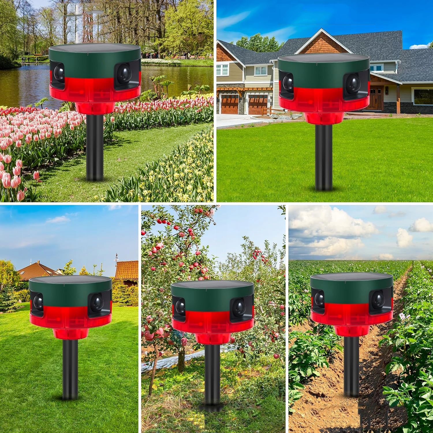 ALARM WITH OUTDOOR MOTION SENSOR, SOUND AND LIGHT SIREN, 129 DB Packaging status original