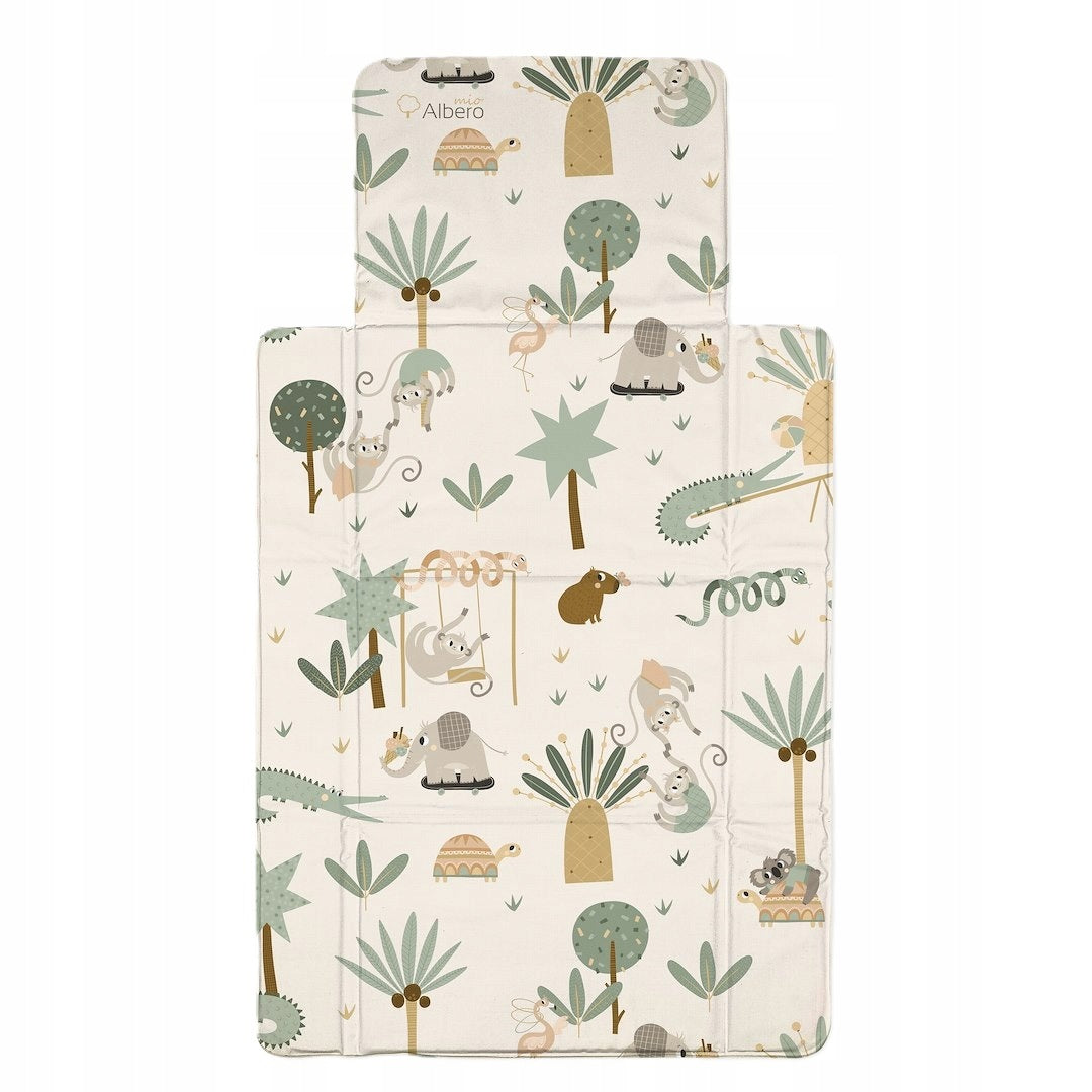 ALBERO MIO Handheld Travel Changing Table Folding Mat Fun in Tropics
