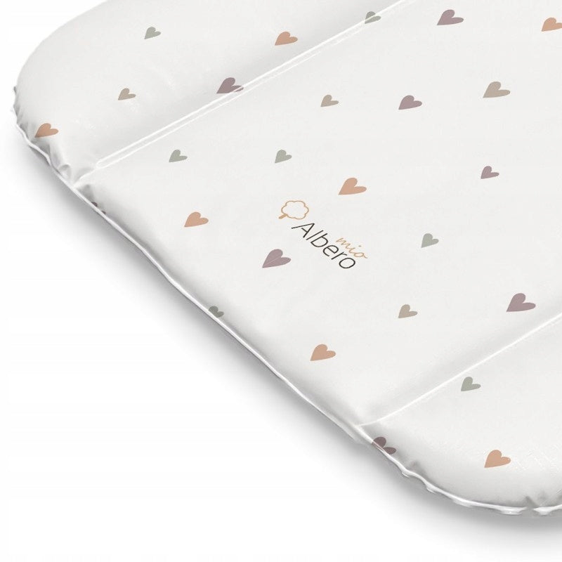 ALBERO MIO Soft Baby Changing Mat Changing Table Mini Hearts Packaging status original