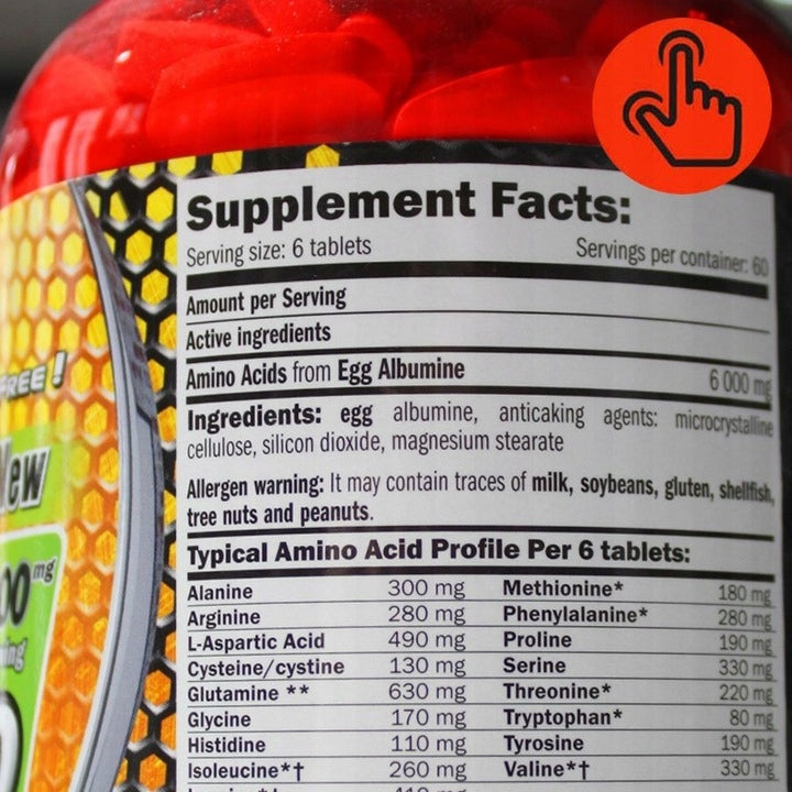 ALBUMINA CHICKEN EGGS PROTEIN Amino acids tablets - EGGS Amino Complex Expiration date at least 1 year from the date of purchase