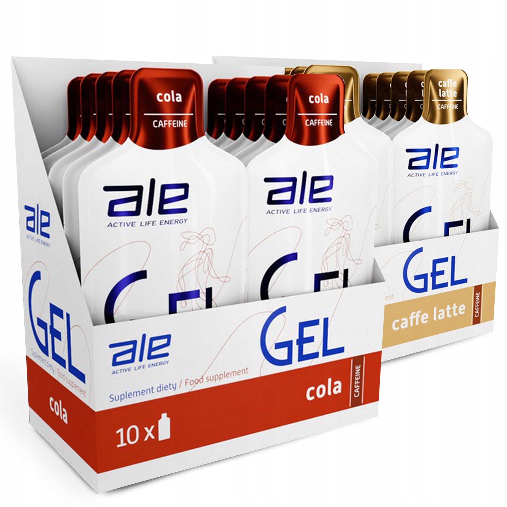 ALE GEL 55,5g ENERGY GEL 20 PCS WITH CAFFEINE