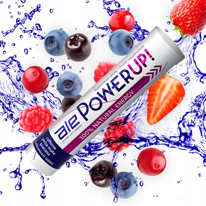 ALE PowerUP ELECTROLYTES 20 effervescent tablets HYDRATION Minerals Magnesium Medical device no