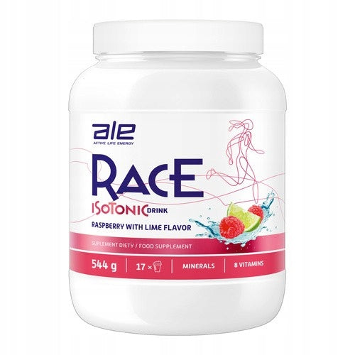 ALE Race Isotonic Drink 544 g – Raspberry & Lime, Energy & Hydration
