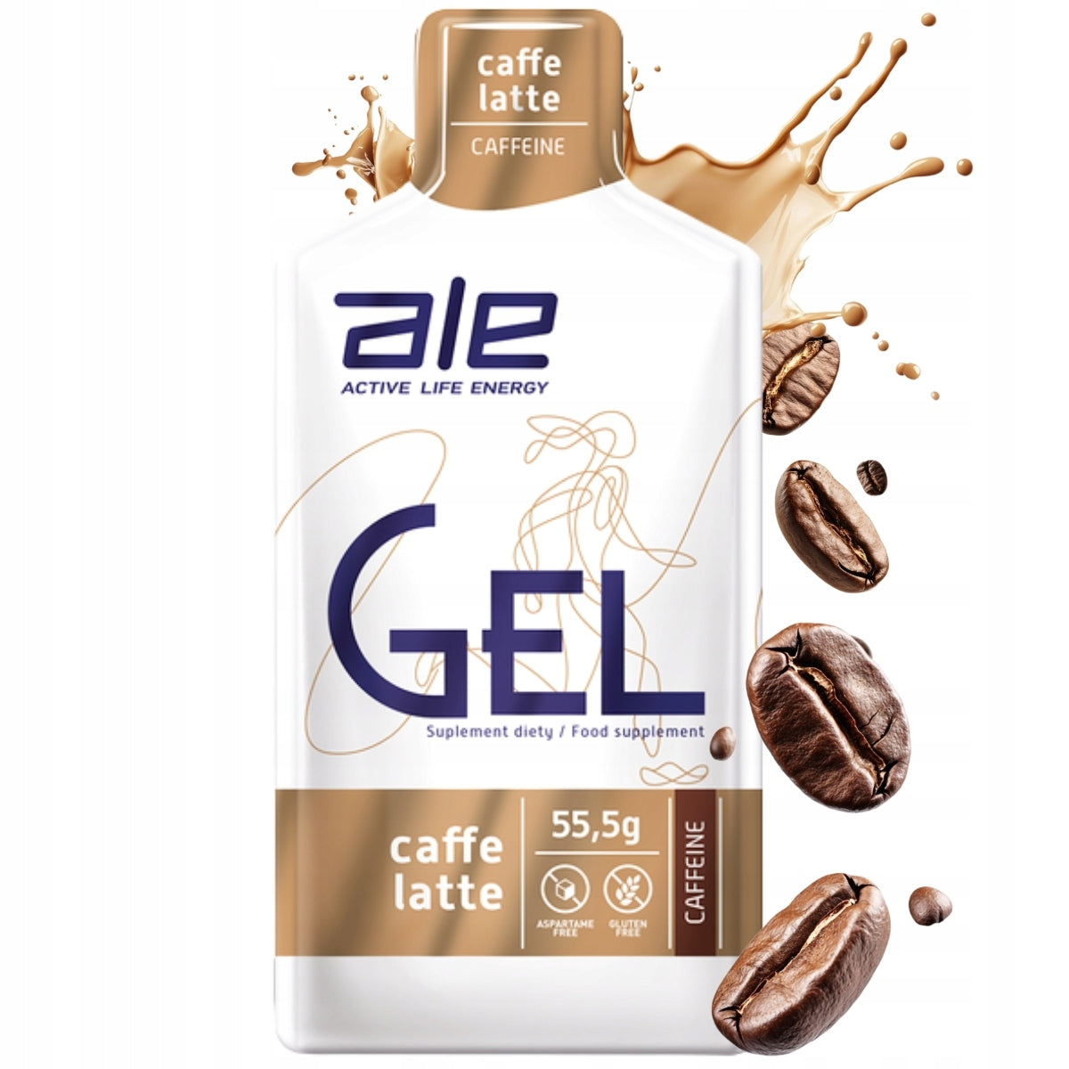 ALE THUNDER GEL 55,5g GEL CAFFEINE RUNNER ENERGY