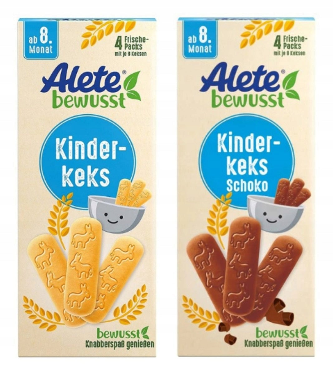 ALETE KINDER 8+ SET OF 2 FLAVORS KEKSY COOKIES VIT B1 SNACK FOR KIDS