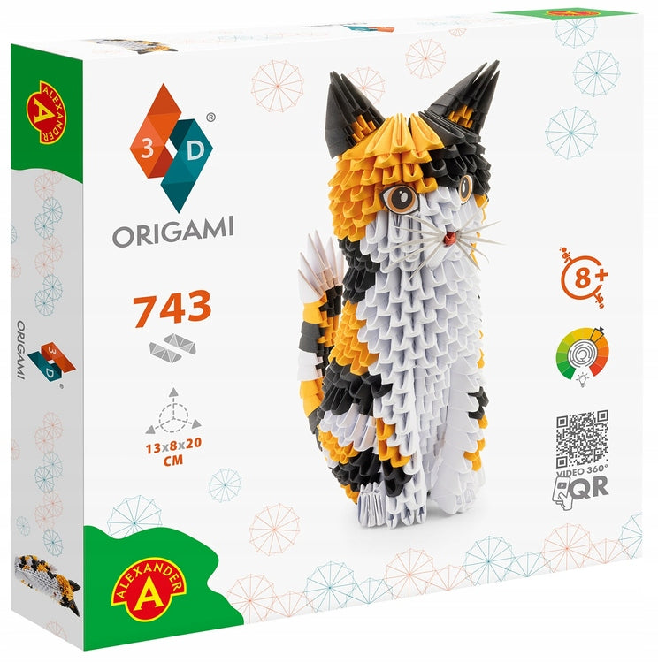 Kūrybinis origami rinkinys 3D katinas, Alexander
