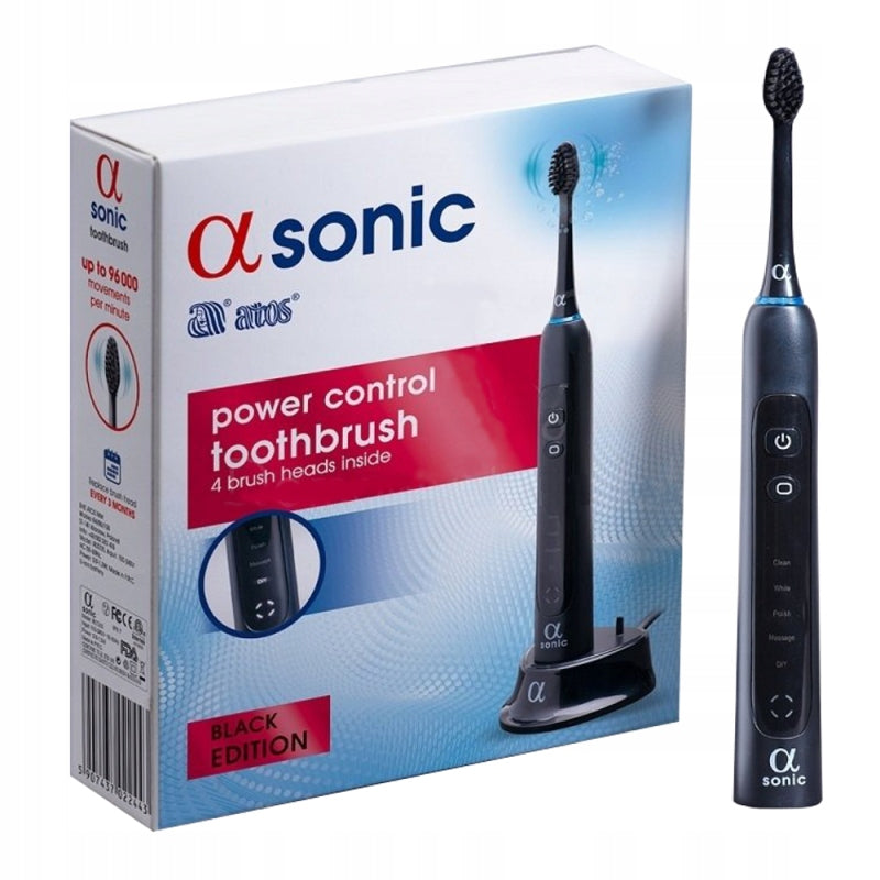 ALFA SONIC black sonic toothbrush - 5 modes