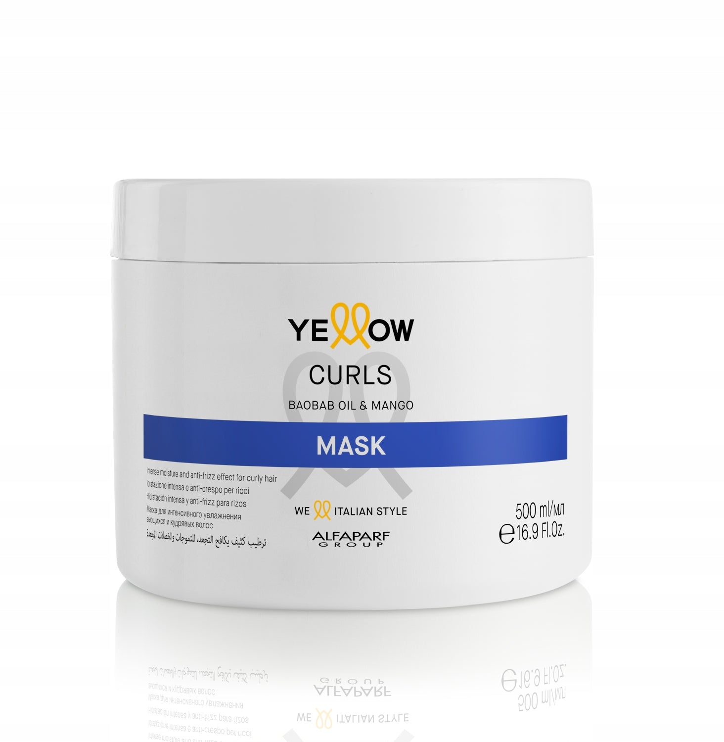 Maske für lockiges Haar Gelbes Baobaböl &amp; Mango, 500 ml 