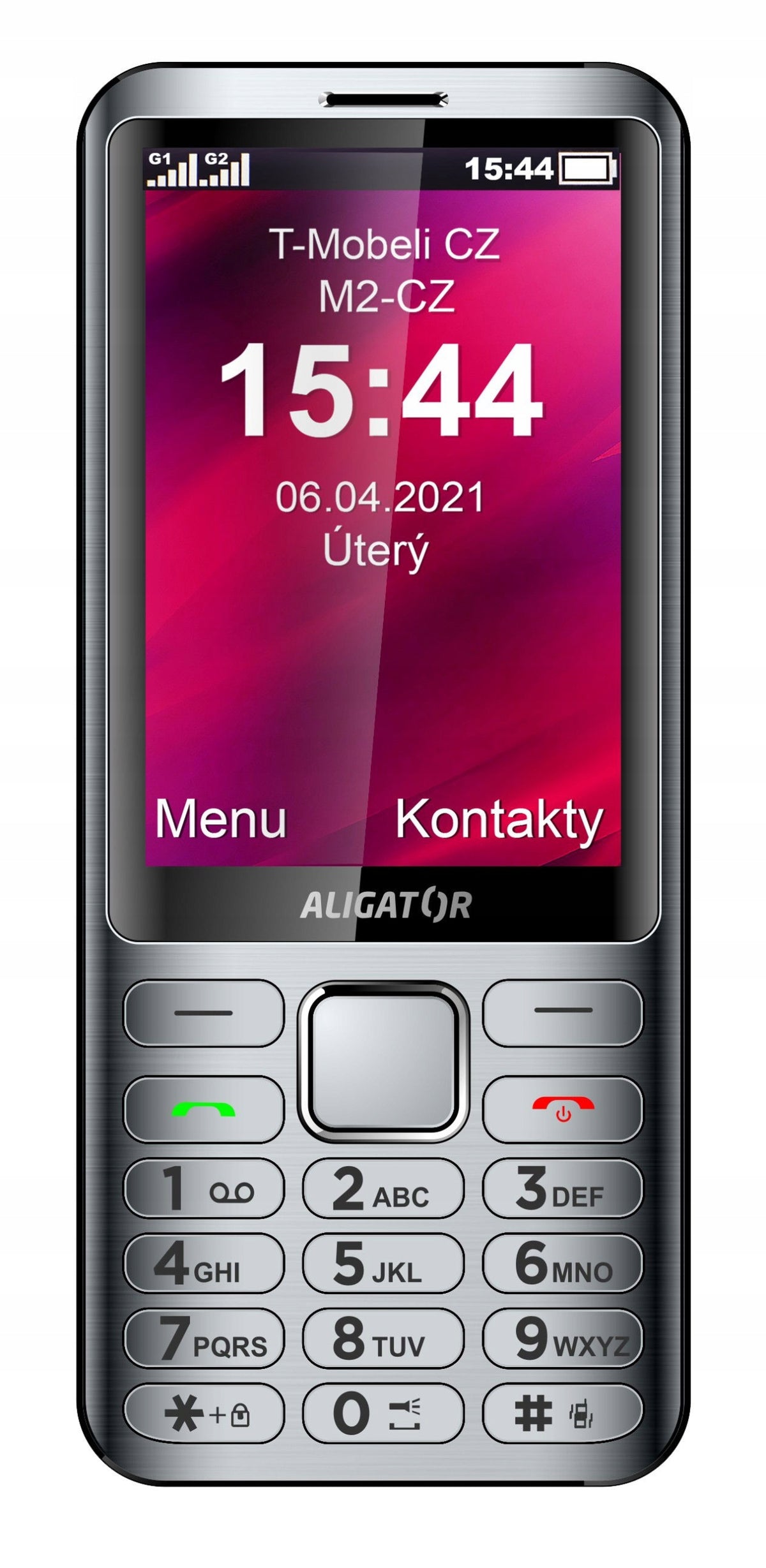 ALIGATOR D950 Dual sim stříbrný Built-in memory no memory