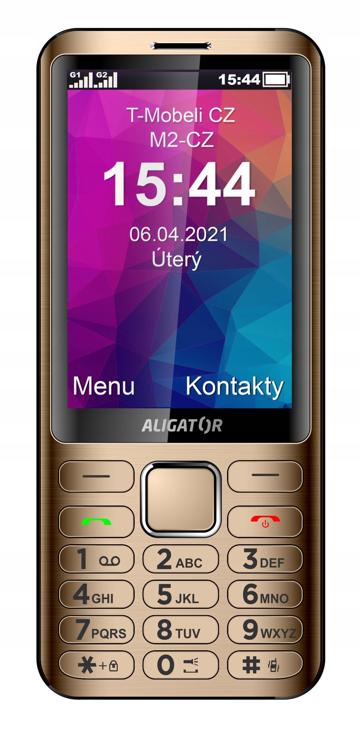 ALIGATOR D950 Dual sim zlatý Brand Aligator