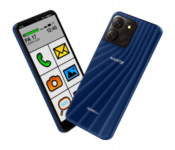 ALIGATOR S6600 Senior 4+64GB modrý Built-in memory 64 GB