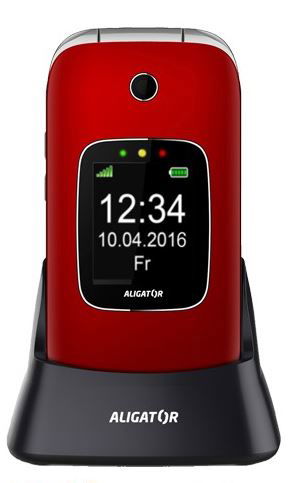ALIGATOR V650 Senior červeno-stříbrný+st.nab Brand Aligator