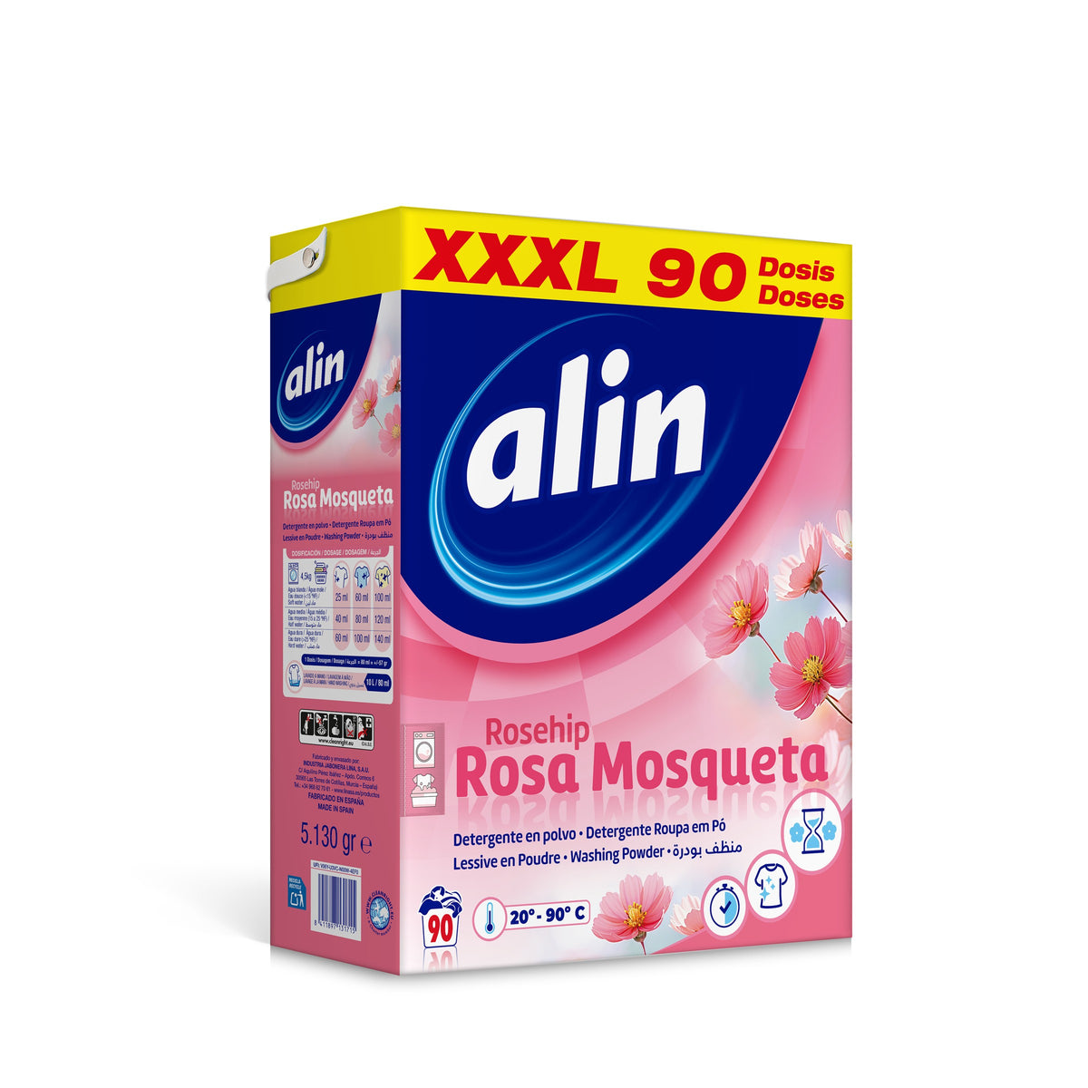 ALIN Rosa Mosqueta Universal Washing Powder 5,13 kg - 90 Washes