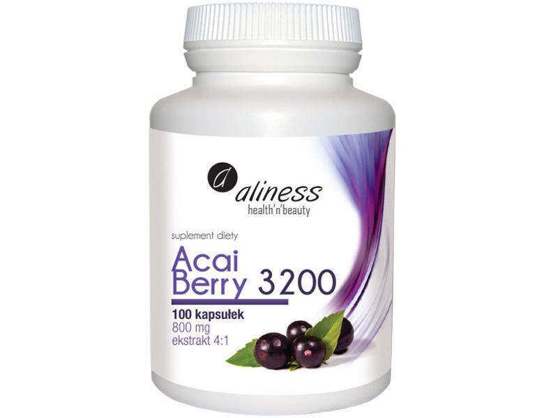 ALINESS ACAI BERRY ACAI FRUIT EXTRACT FOR TISSUE REDUCTION DETOX 100 kaps