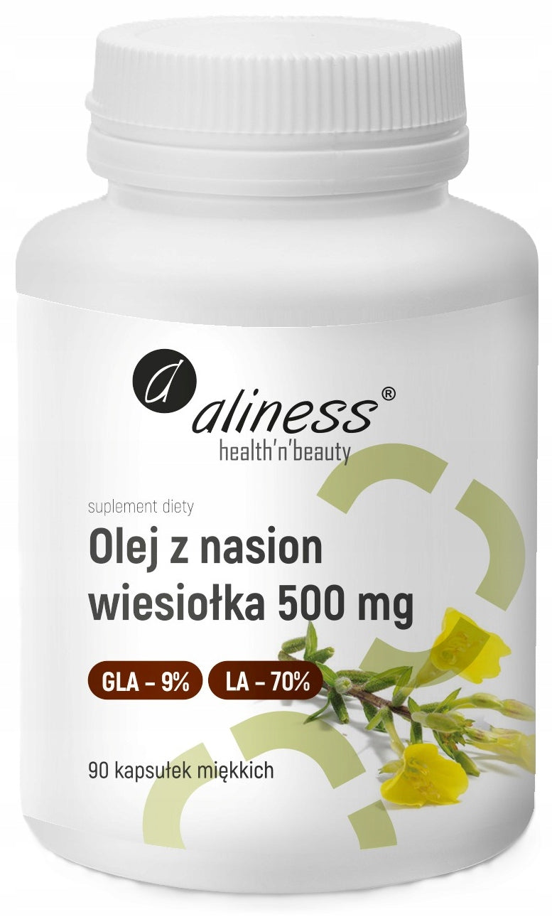 ALINESS Evening Primrose Seed Oil 500mg 90 Capsules Digestion IMMUNITY