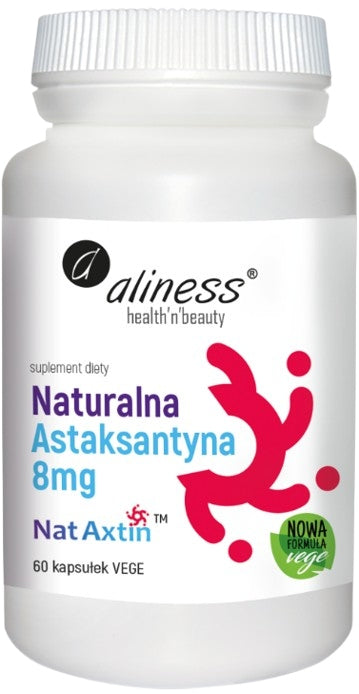 ALINESS Natural Astaxanthin 8 mg Nat Axtin ANTIOXIDANT 60 capsules