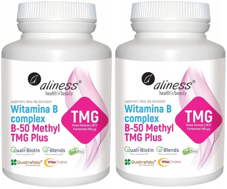ALINESS Vitamin B-50 Methyl TMG Plus methylated complex 2x100 capsules