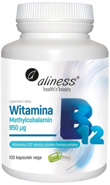 ALINESS Vitamin B12 Methylcobalamin 950µg FATIGUE 2x100 kaps. Medical device no
