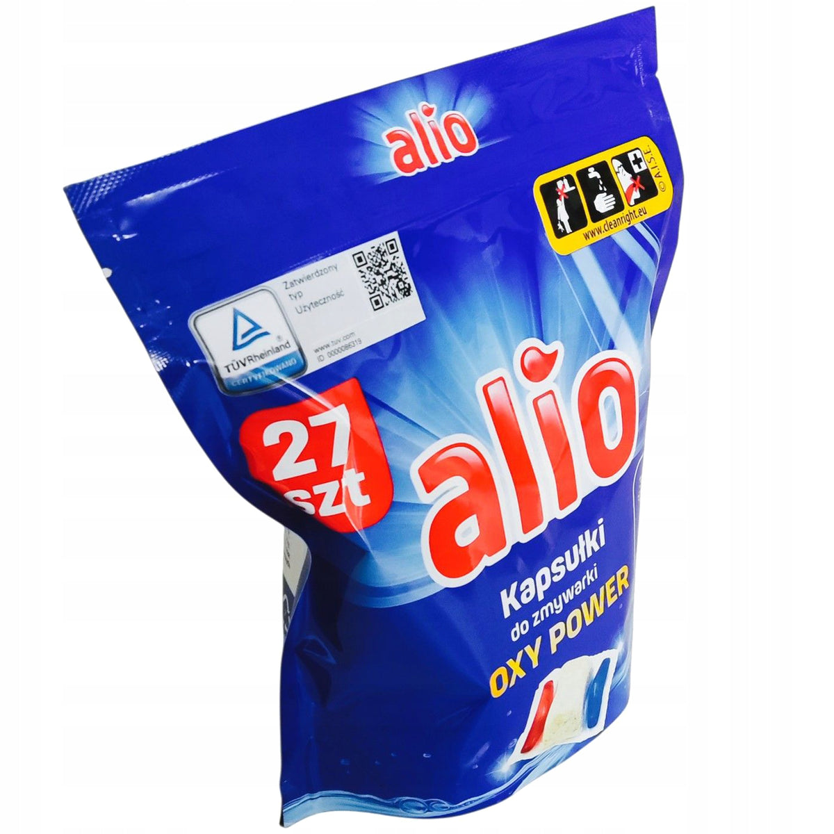 ALIO OXY Power Dishwasher Capsules in Soluble Film Tablet 27 Pieces EAN (GTIN) 05905723870198