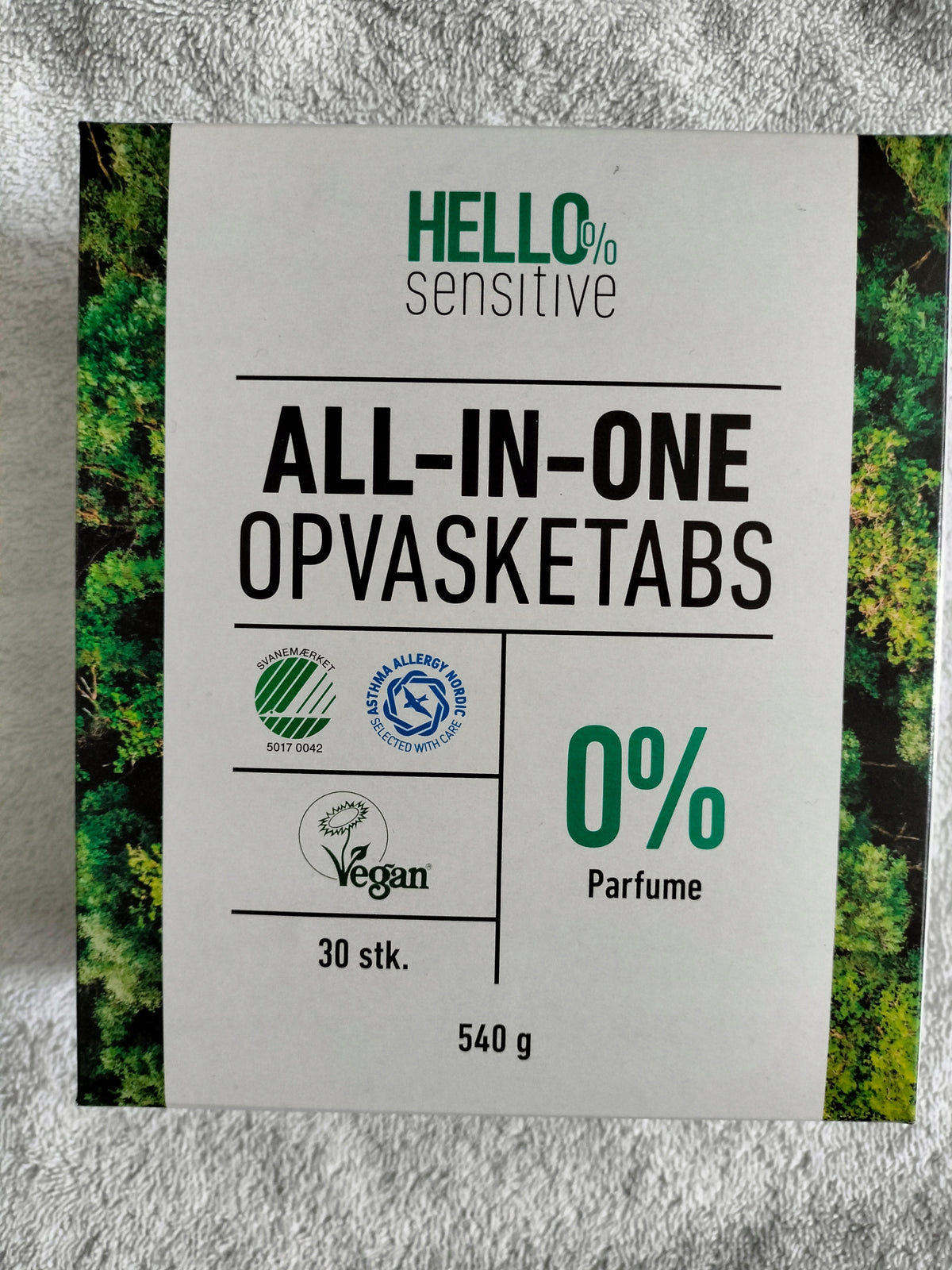 ALL-IN-ONE DISHWASHER TABLETS OPVASKETABS 30PCS. 540G FROM DENMARK
