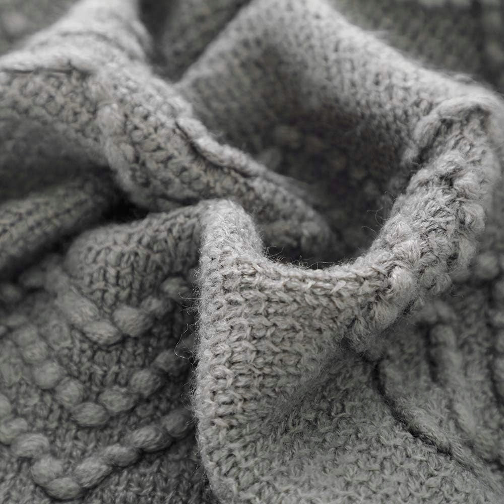 ALL-SEASON BLANKET ACRYLIC LYON WITH FRINGES 130X170CM GREY SCANDINAVIAN STYLE Manufacturer code 34958