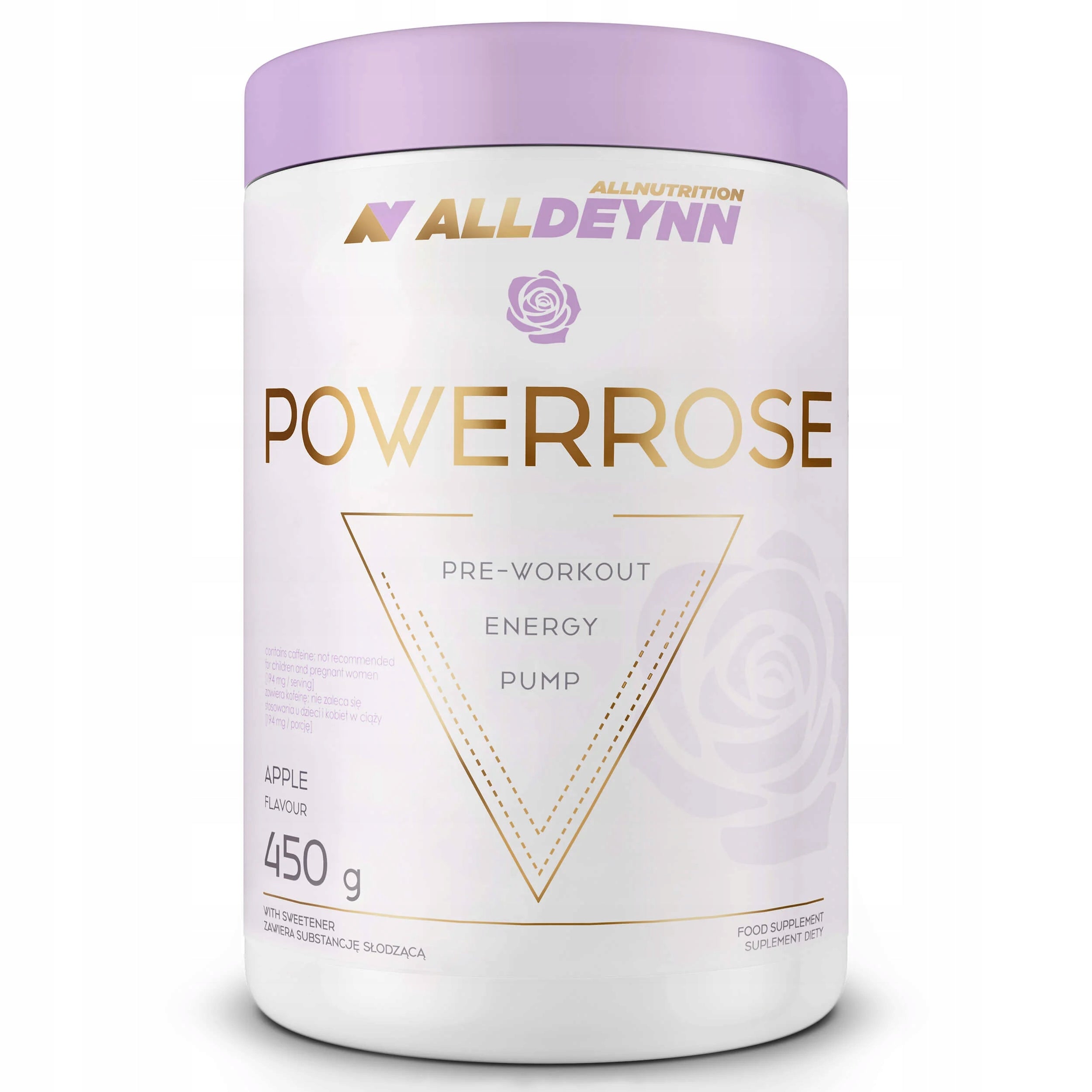 ALLDEYNN POWERROSE 450g GREEN APPLE PRE-WORKOUT FOR WOMEN PRE-WORKOUT