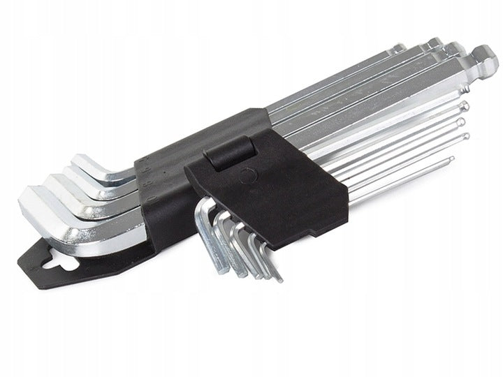ALLEN WRENCH SET 9 pieces Hex 1.5 10 mm with Ball Tip Steel Manufacturer code 49987