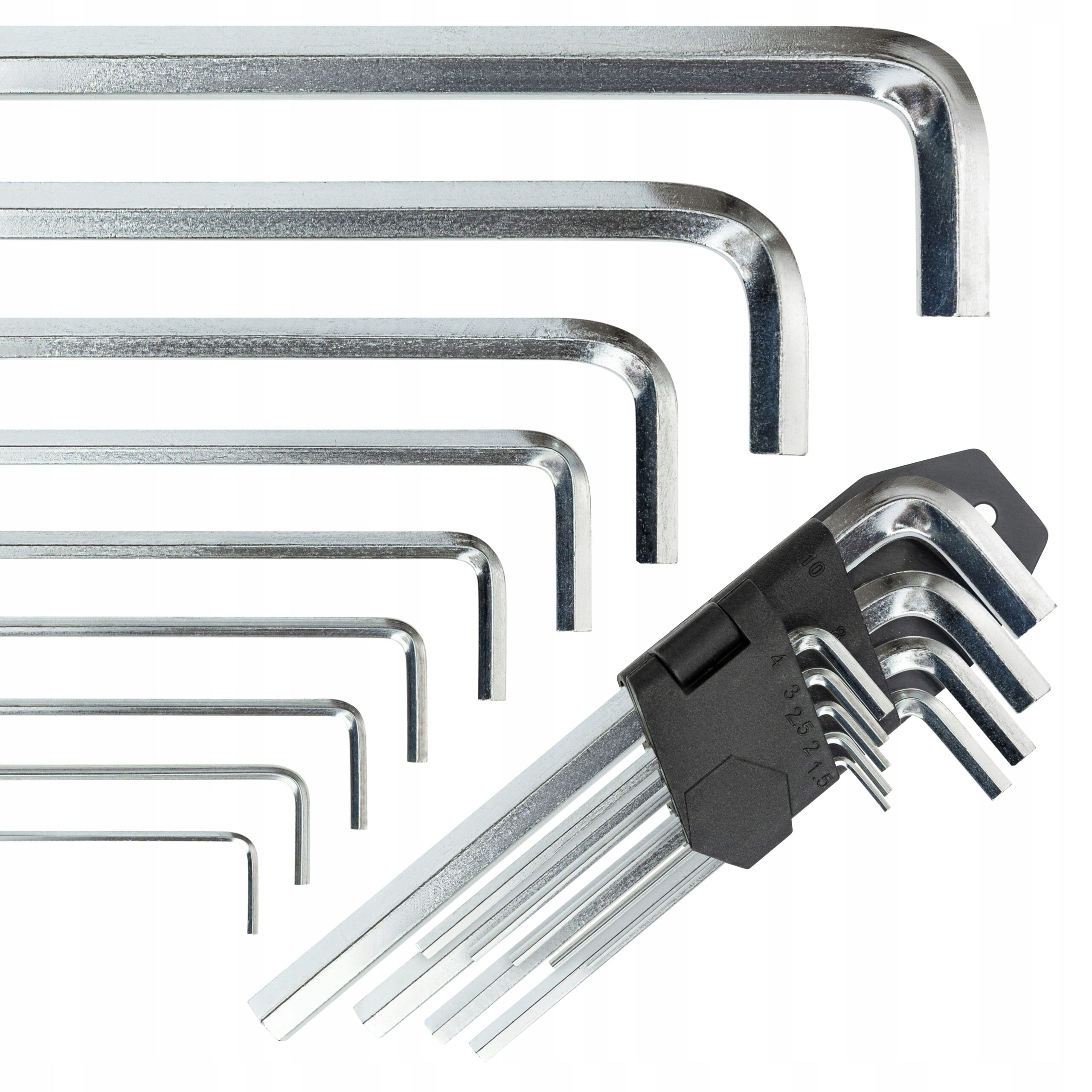 ALLEN WRENCHES 1,5 - 10mm 9 ELEMENTS SET UNIVERSAL SET