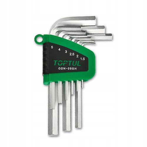 ALLEN WRENCHES HEX ALLEN 1,5-10 9pcs ALLEN SET TOPTUL GSN-09SH
