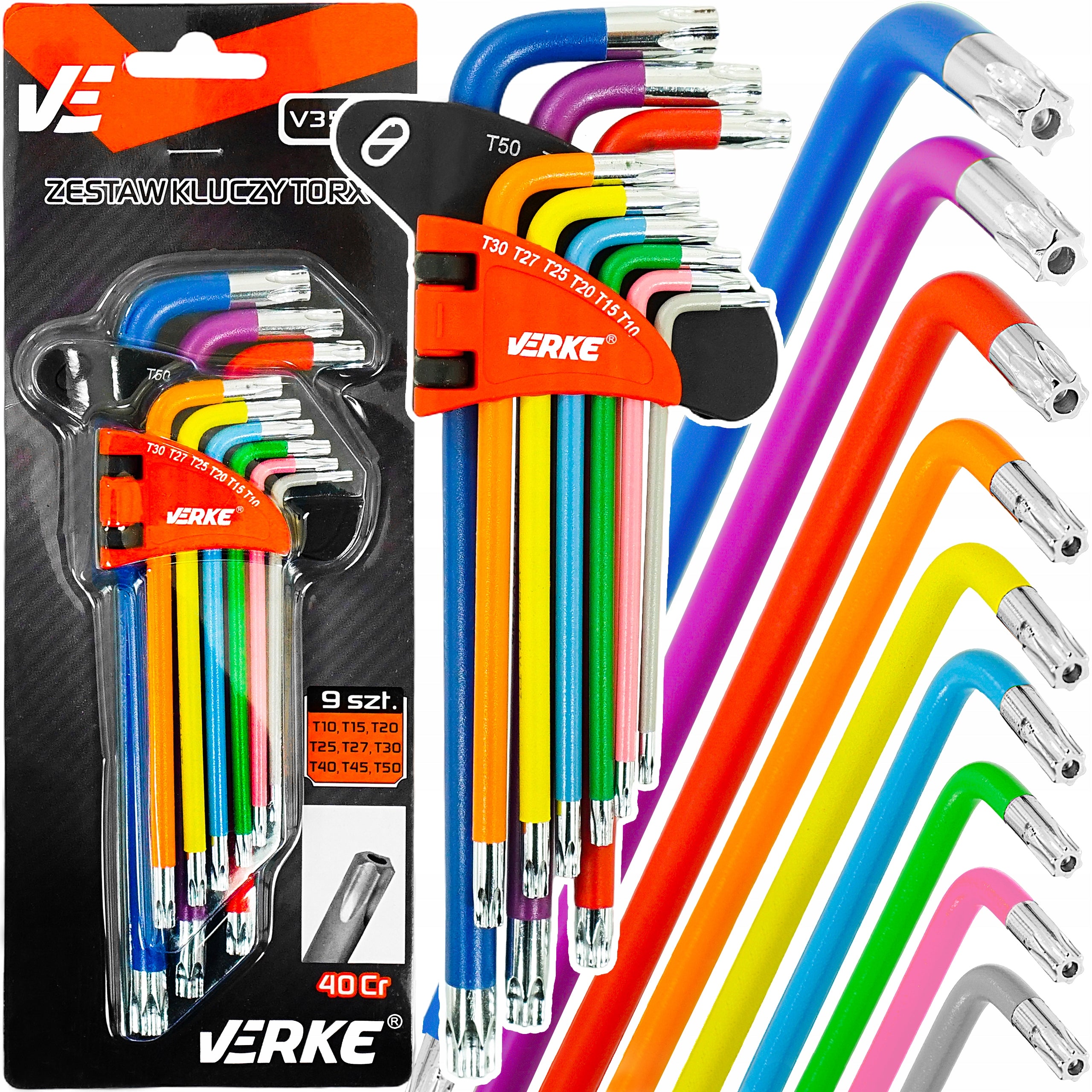 ALLEN WRENCHES SET ALLEN WRENCHES T10-50 TORX TORXY TORKSY 9e