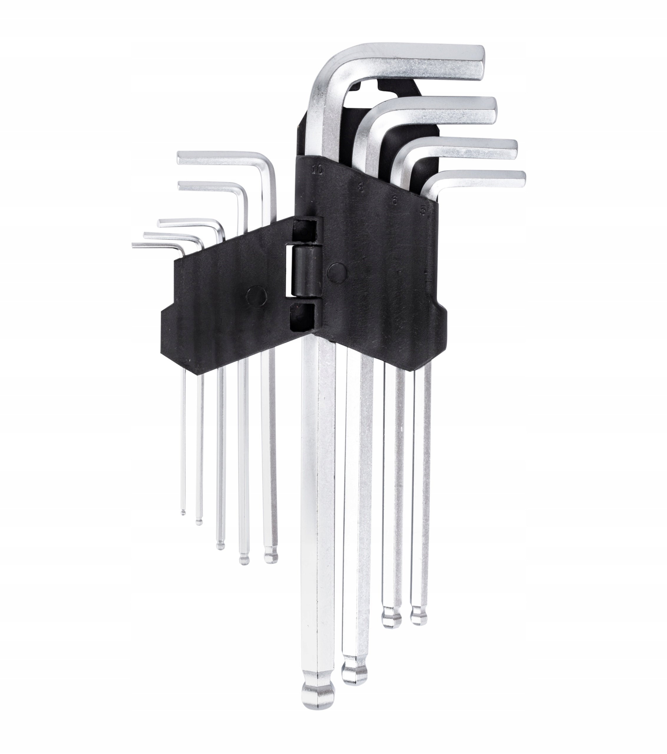 ALLEN WRENCHES WITH SPHERICAL TIPS 1.5-10MM Chrome set of 9 pieces Beast