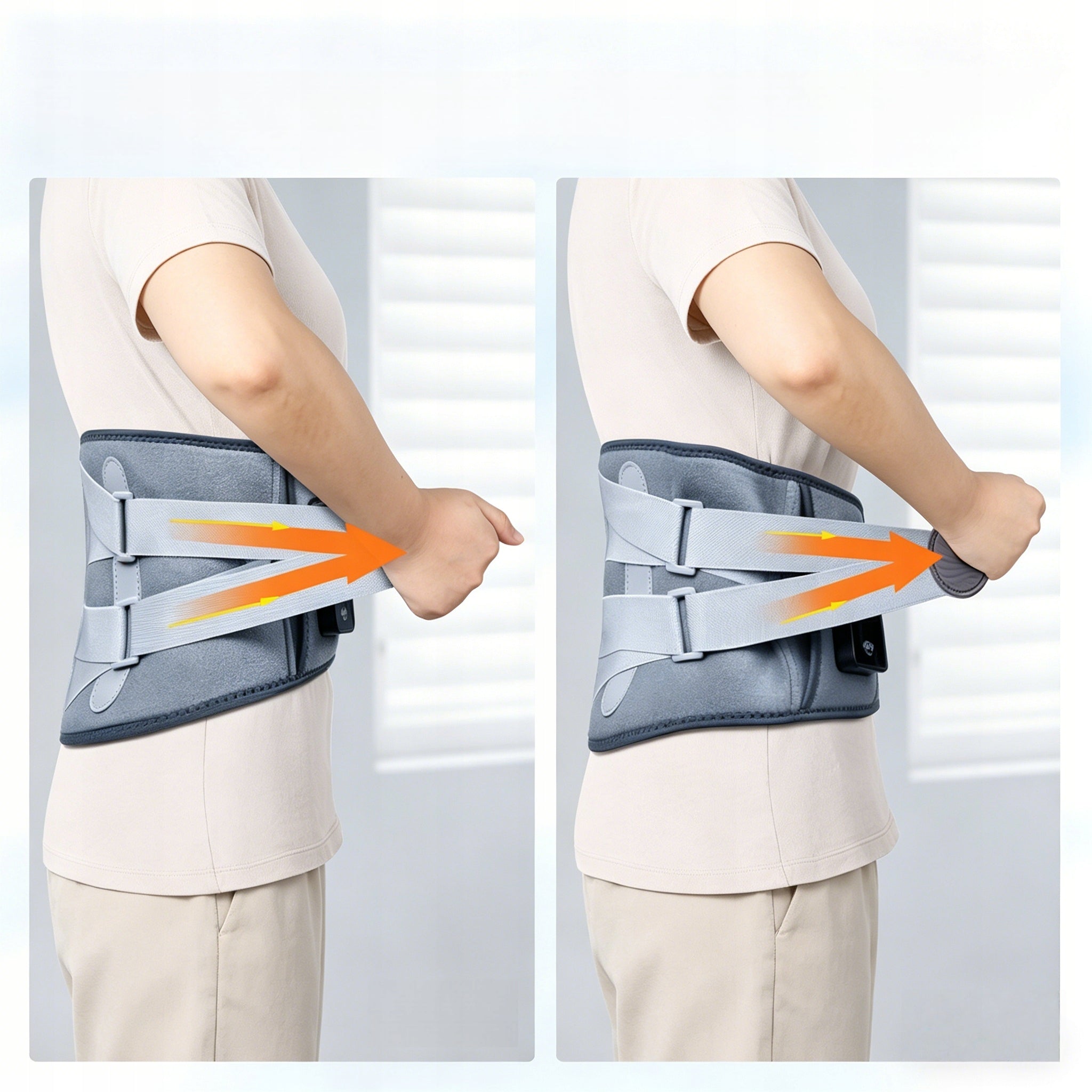 ALLJOY Portable Heating Massage Belt with Lumbar Support & Touch Control Medical device no