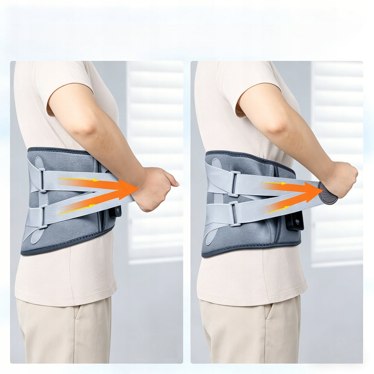 ALLJOY Portable Heating Massage Belt with Lumbar Support & Touch Control Medical device no