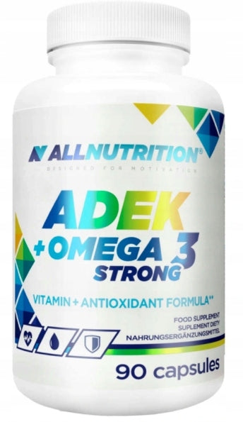 ALLNUTRITION ADEK + OMEGA 3 STRONG 90CAP VITAMIN BONE IMMUNITY VISION Packaging status original