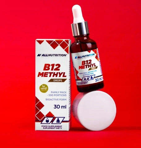 ALLNUTRITION B12 DROPS 30ML FATIGUE STRESS IMMUNITY NERVES CALMING Packaging status original