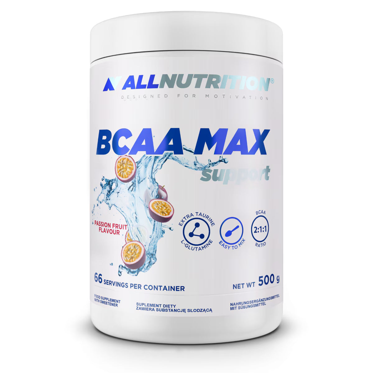 ALLNUTRITION BCAA MAX SUPPORT 500g PASSION FRUIT AMINO ACIDS MUSCLE REGENERATION