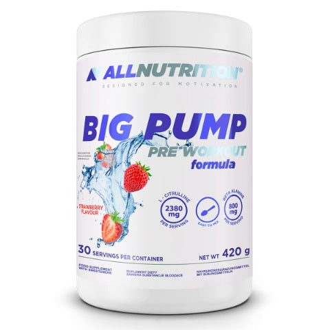 ALLNUTRITION BIG PUMP PRE WORKOUT 420G STRAWBERRY PRE-WORKOUT ENERGY