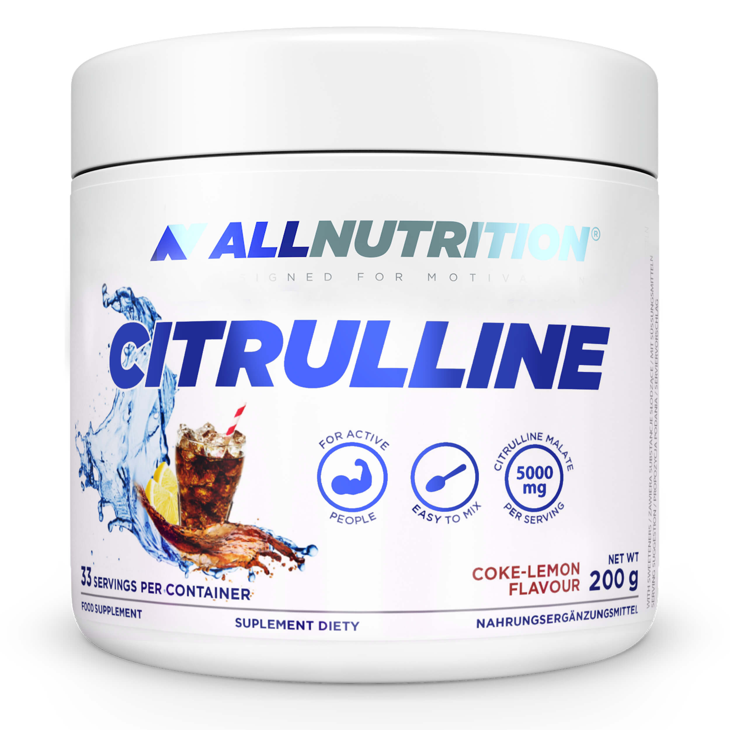 ALLNUTRITION CITRULLINE 200g MALATE CITRULLINE ENERGY STRENGTH PUMP