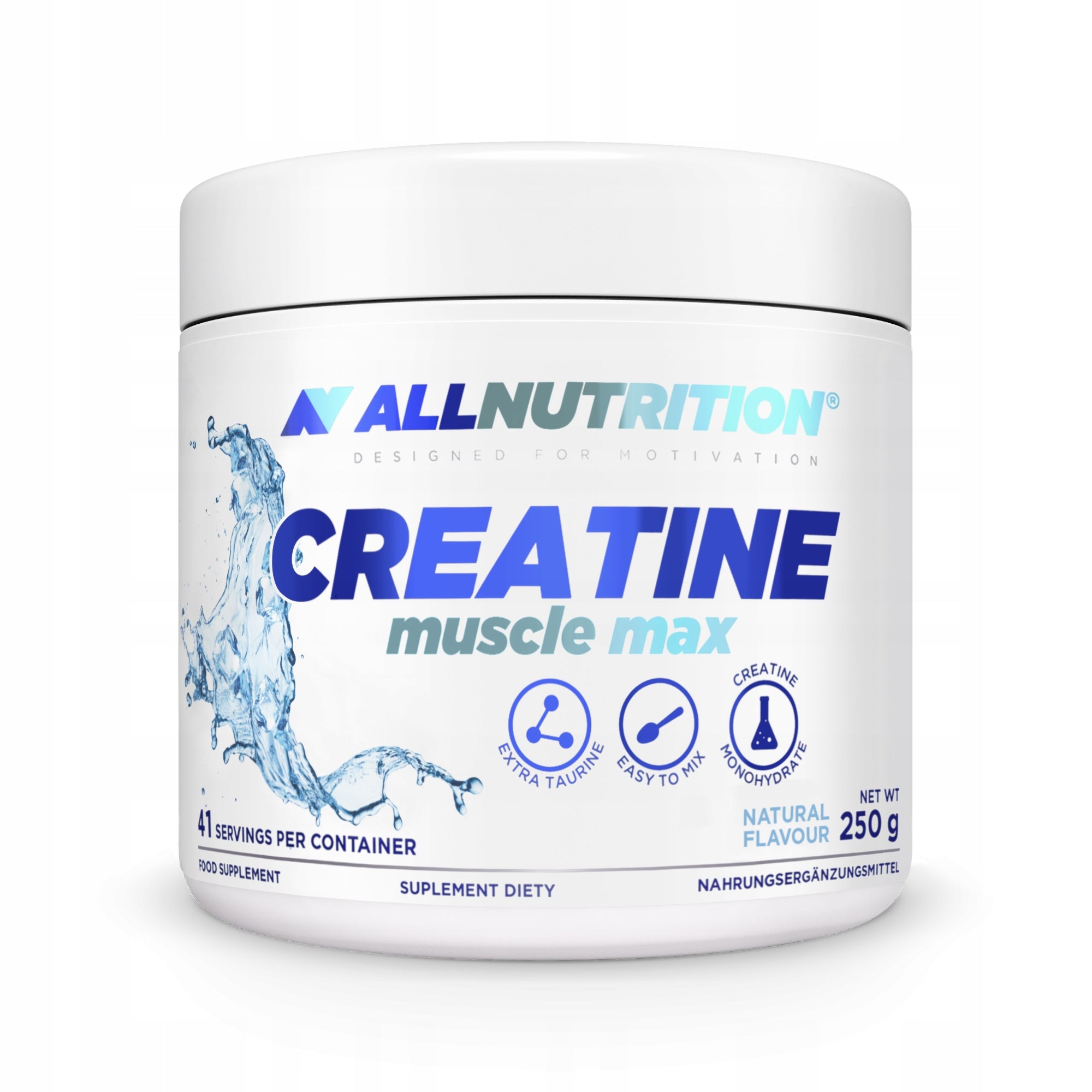 ALLNUTRITION CREATINE MUSCLE MAX 250g CREATINE TAURINE MUSCLES MASS ENERGY