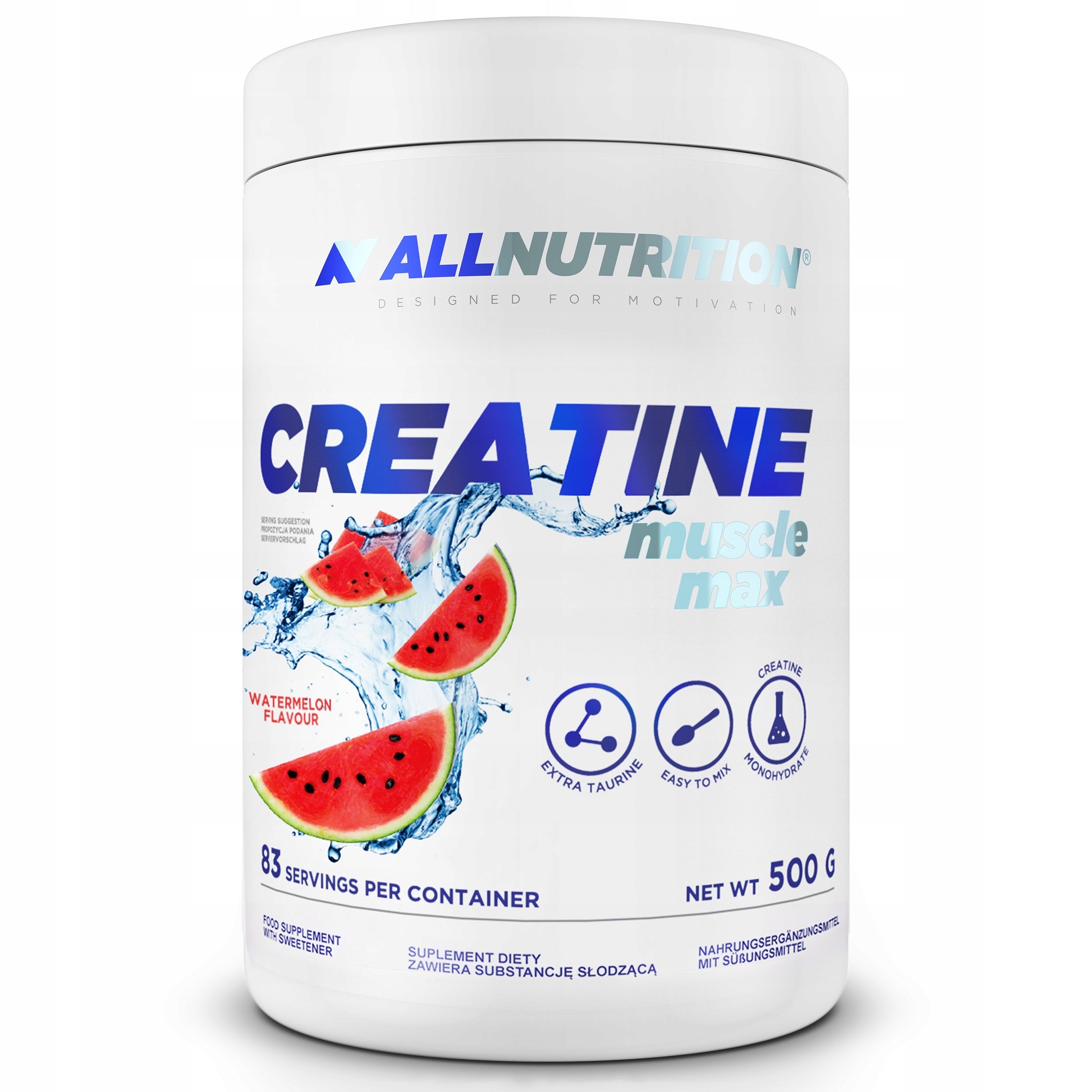 ALLNUTRITION CREATINE MUSCLE MAX 500G WATERMELON CREATINE MONOHYDRATE STRENGTH MASS