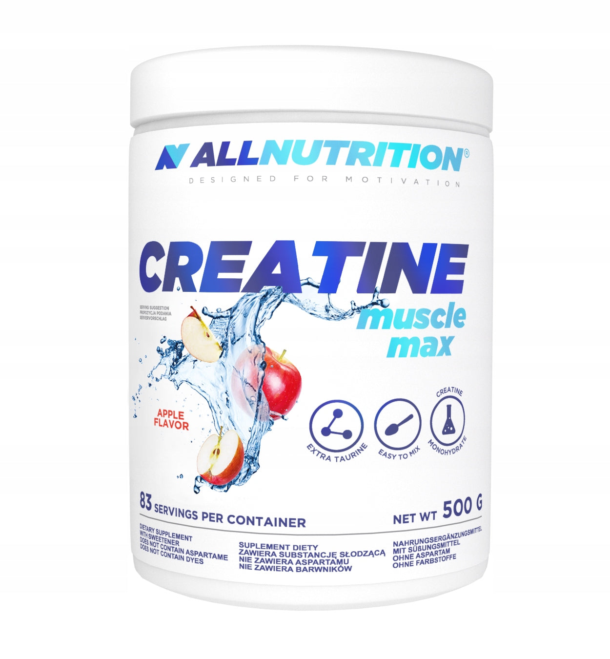 ALLNUTRITION CREATINE MUSCLE MAX 500g APPLE CREATINE MUSCLES PUMP MASS